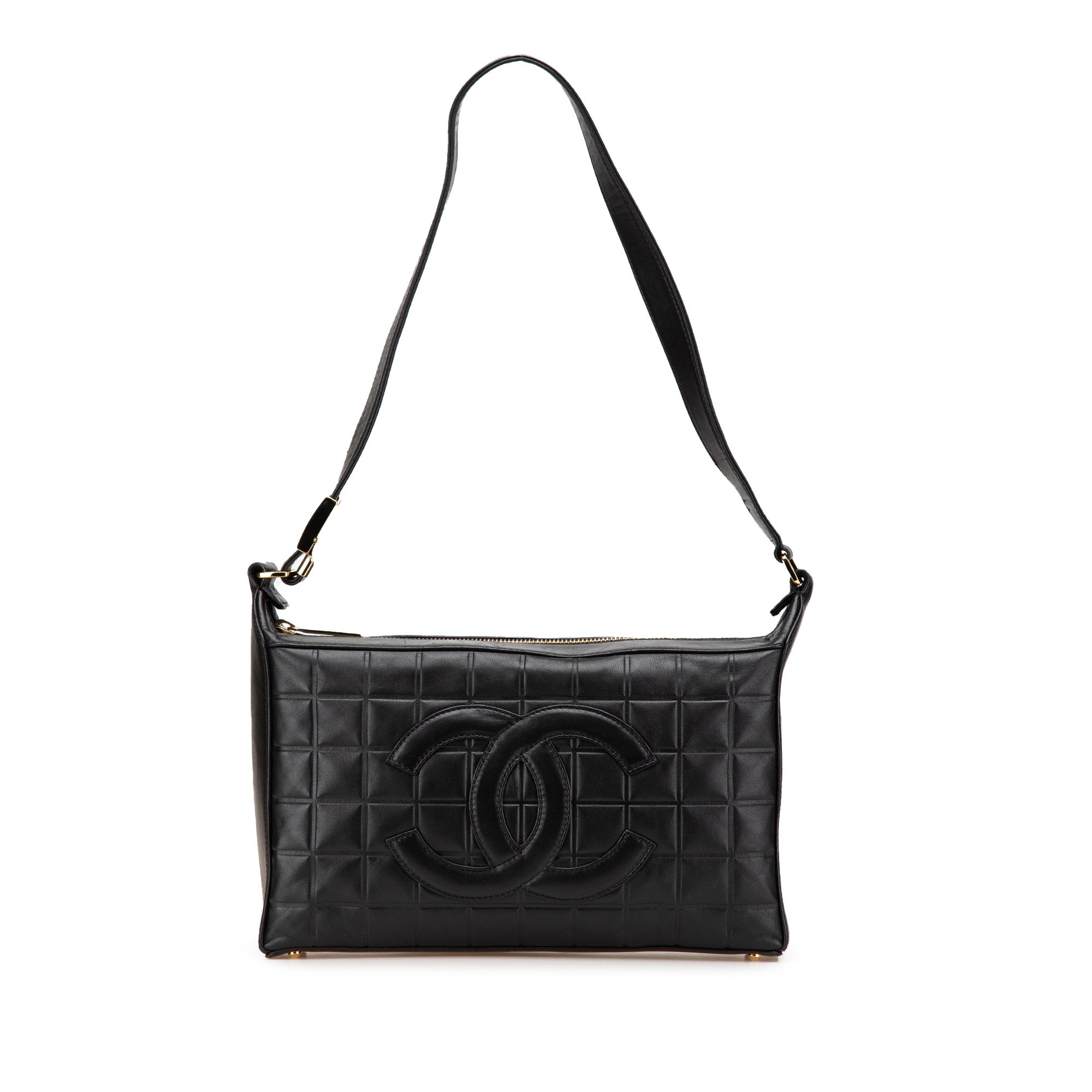 CC Choco Bar Lambskin Shoulder Bag
