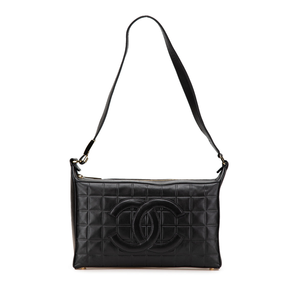CC Choco Bar Lambskin Shoulder Bag