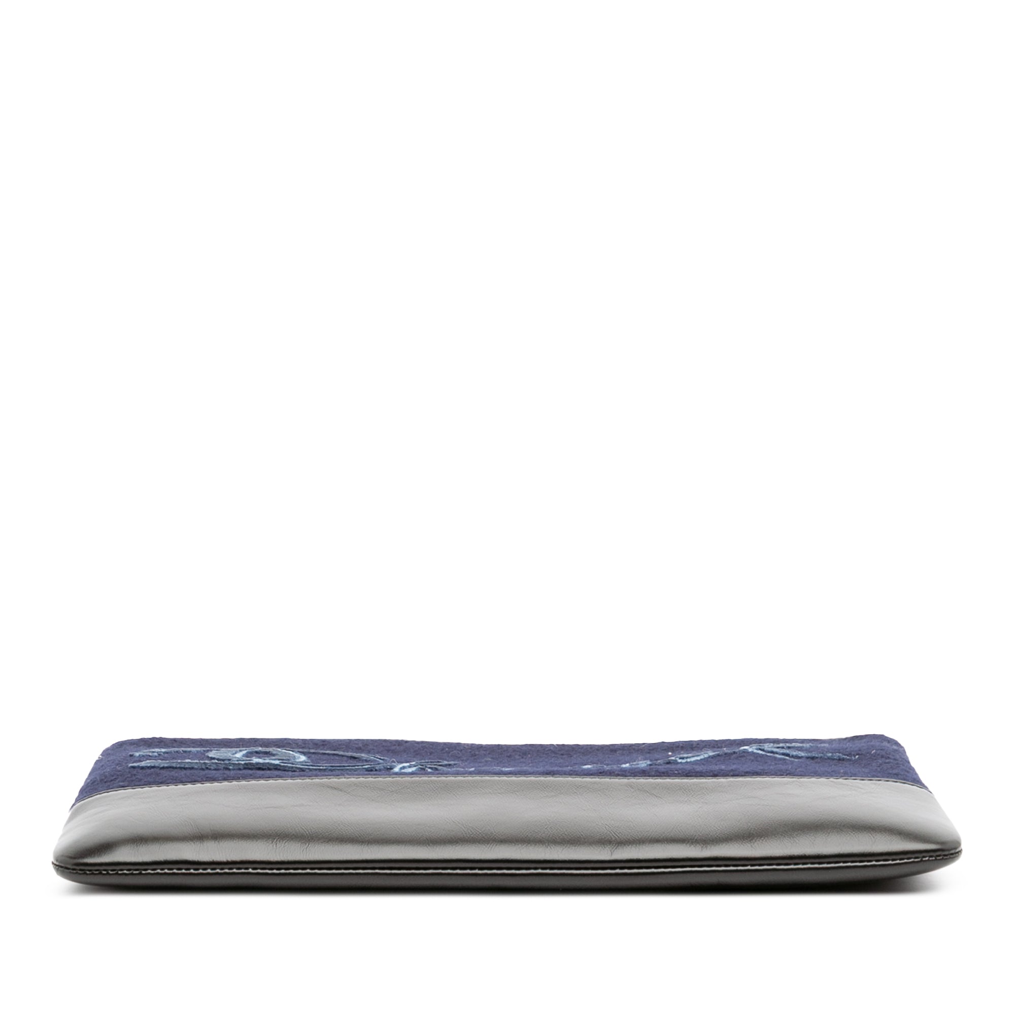 Paris-Hamburg Wool Embroidered Gabrielle Clutch