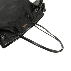 Tessuto Canapa Logo Bow Tote
