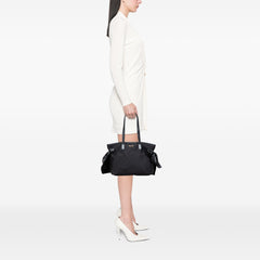 Tessuto Canapa Logo Bow Tote