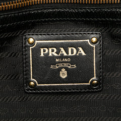 Tessuto Canapa Logo Bow Tote