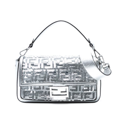 Nicki Minaj Medium Sequined PVC FF 1974 Baguette Satchel