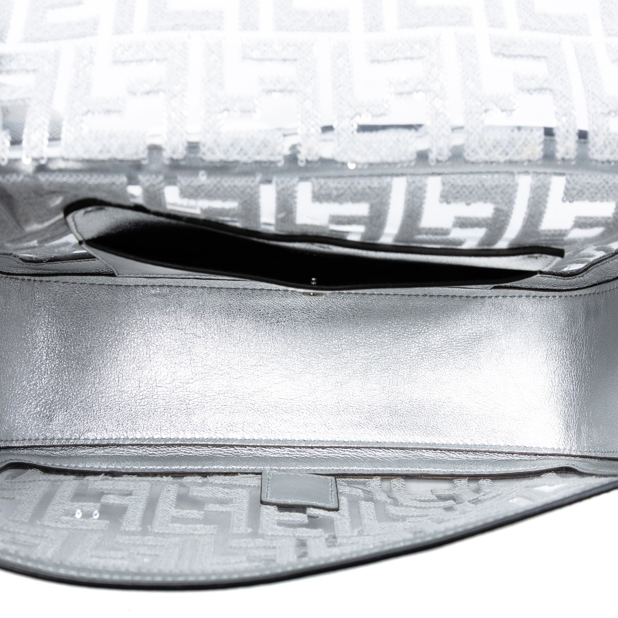 Nicki Minaj Medium Sequined PVC FF 1974 Baguette Satchel