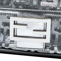 Nicki Minaj Medium Sequined PVC FF 1974 Baguette Satchel