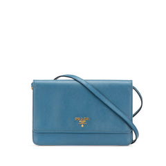 Saffiano Wallet on Strap