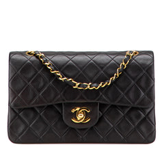 Small Classic Lambskin Double Flap