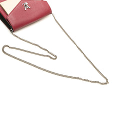 Bicolor Leather MyLockMe Chain Pochette