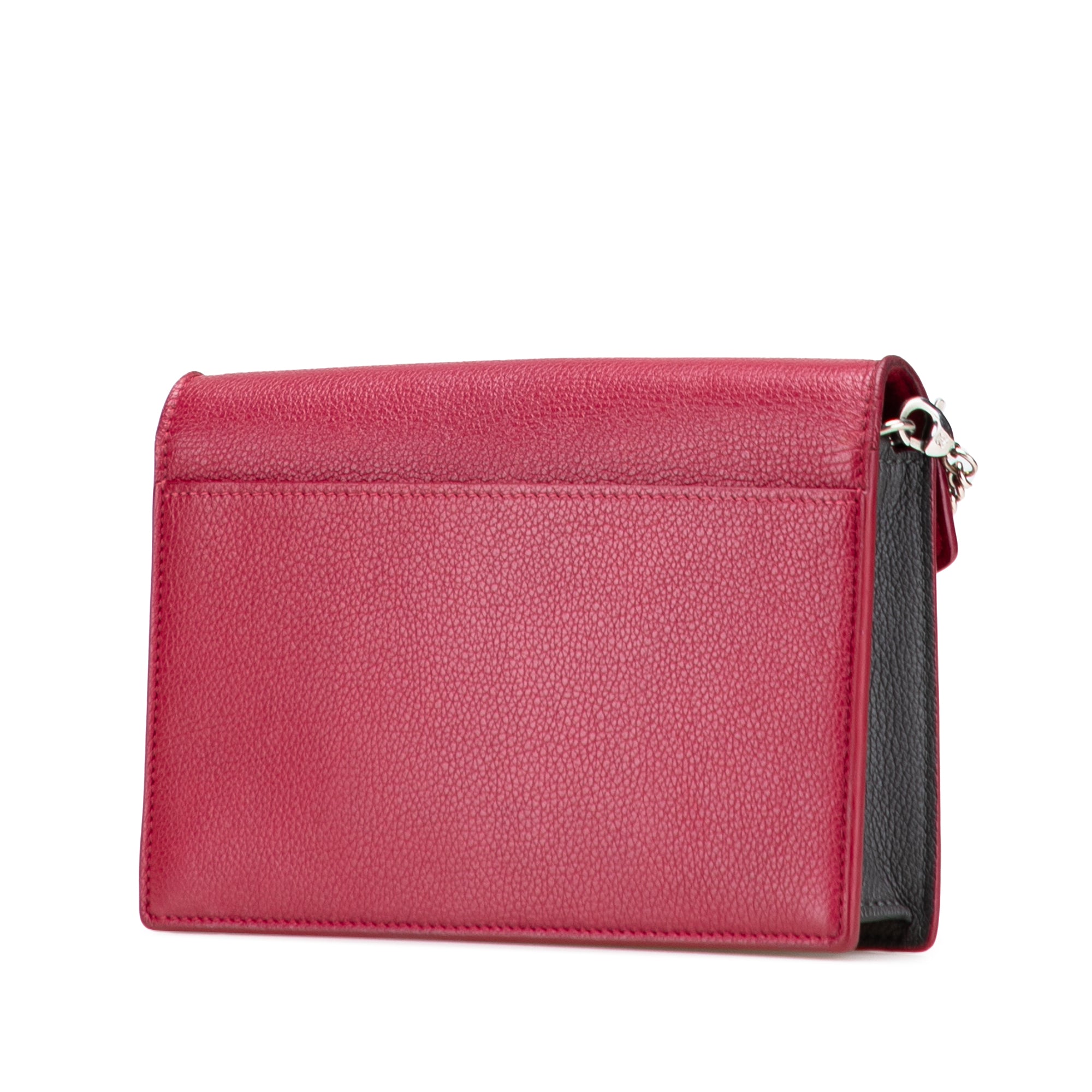 Bicolor Leather MyLockMe Chain Pochette