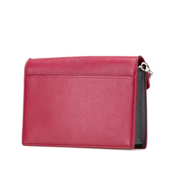Bicolor Leather MyLockMe Chain Pochette