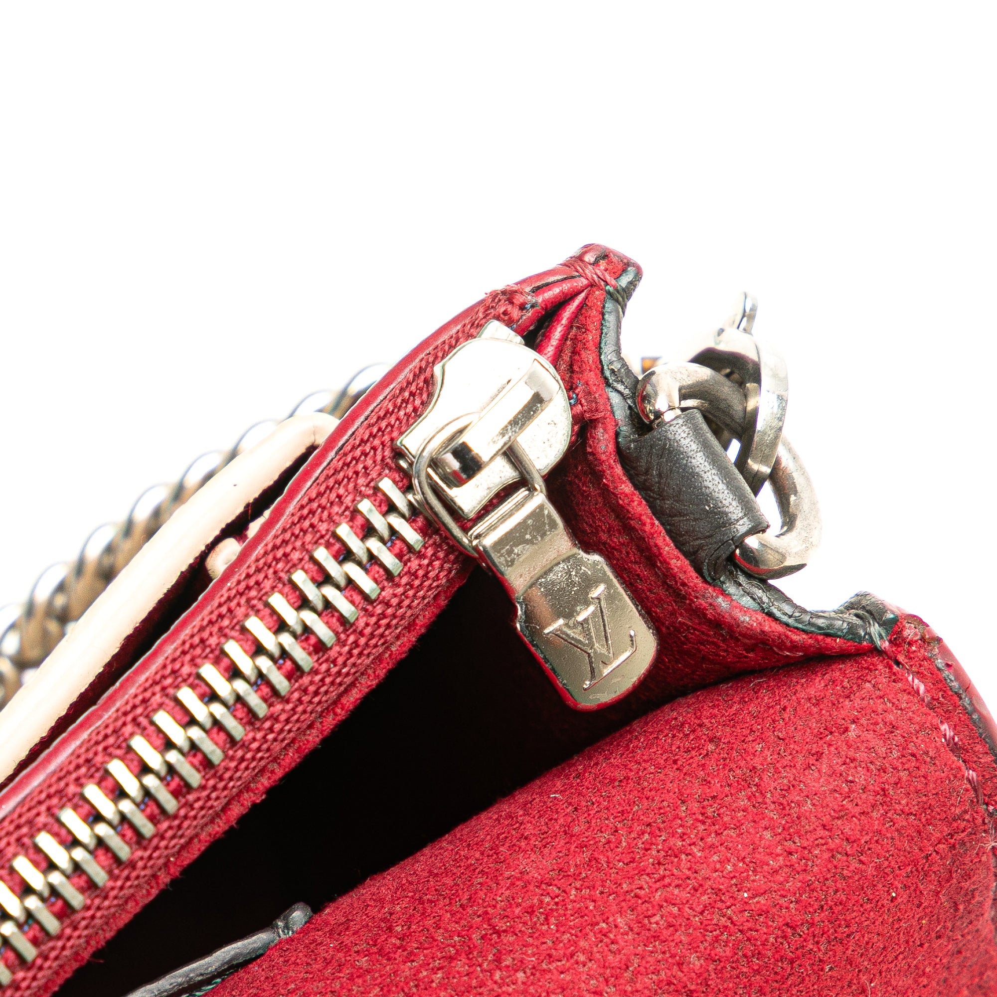 Bicolor Leather MyLockMe Chain Pochette