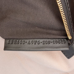 Zucca Embroidered Canvas Baguette Satchel