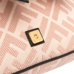 Zucca Embroidered Canvas Baguette Satchel