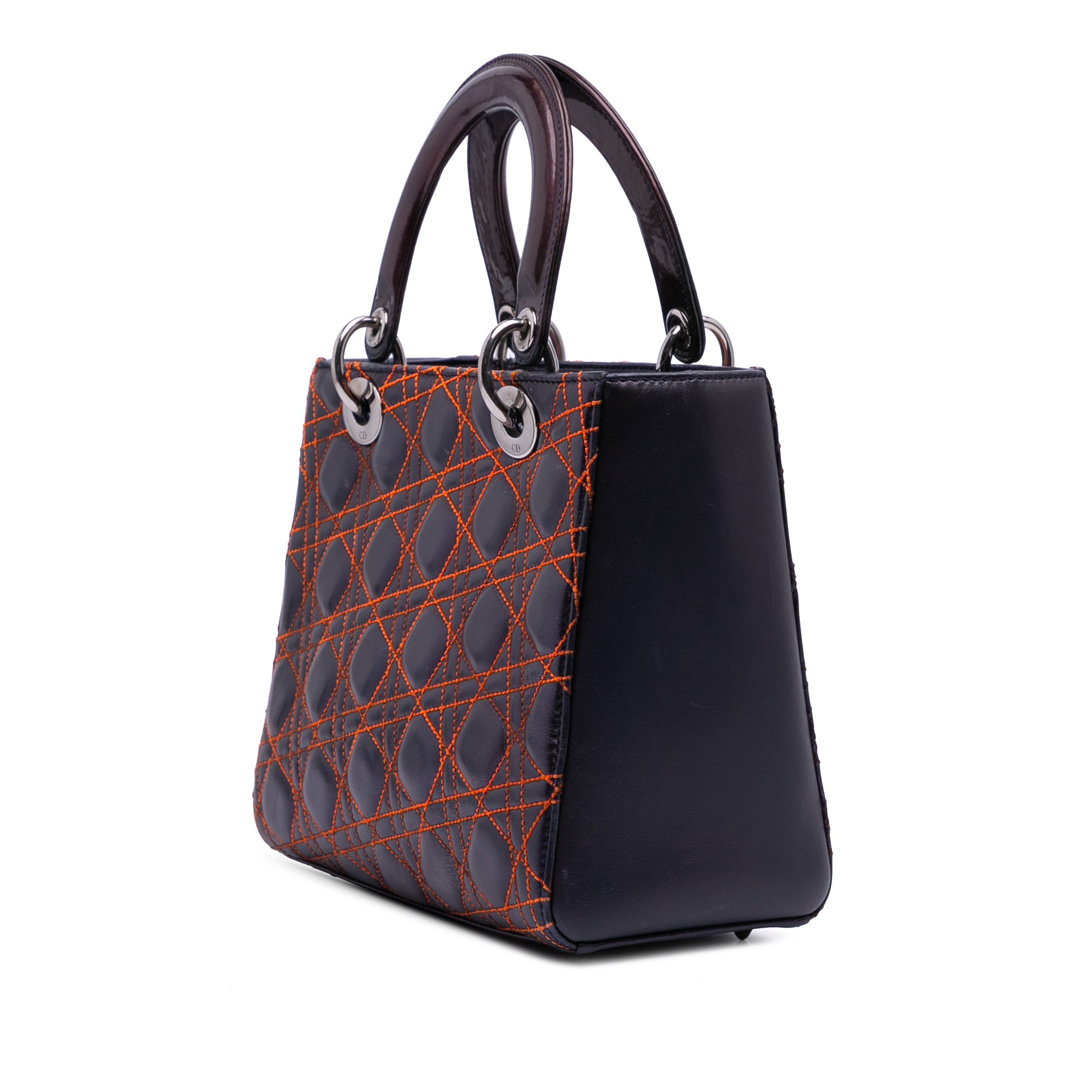 Anselm Reyle Medium Metallic Lambskin Cannage Lady Dior