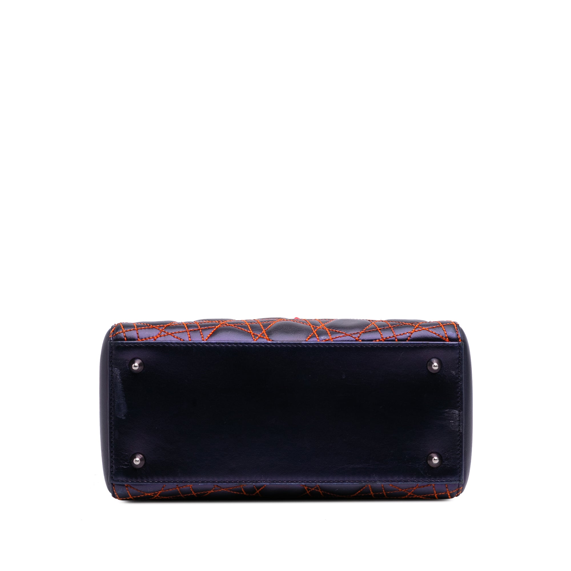 Anselm Reyle Medium Metallic Lambskin Cannage Lady Dior