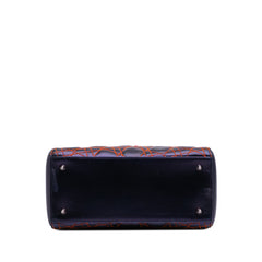 Anselm Reyle Medium Metallic Lambskin Cannage Lady Dior