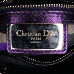 Anselm Reyle Medium Metallic Lambskin Cannage Lady Dior