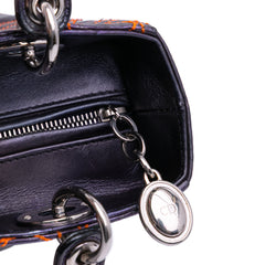 Anselm Reyle Medium Metallic Lambskin Cannage Lady Dior