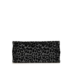 Mizza Medium Embroidered Canvas Leopard Book Tote