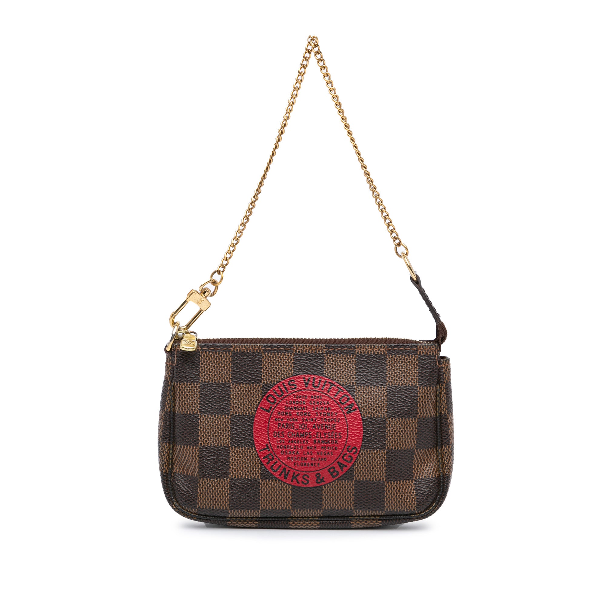 Damier Ebene Trunks and Bags Mini Pochette Accessoires