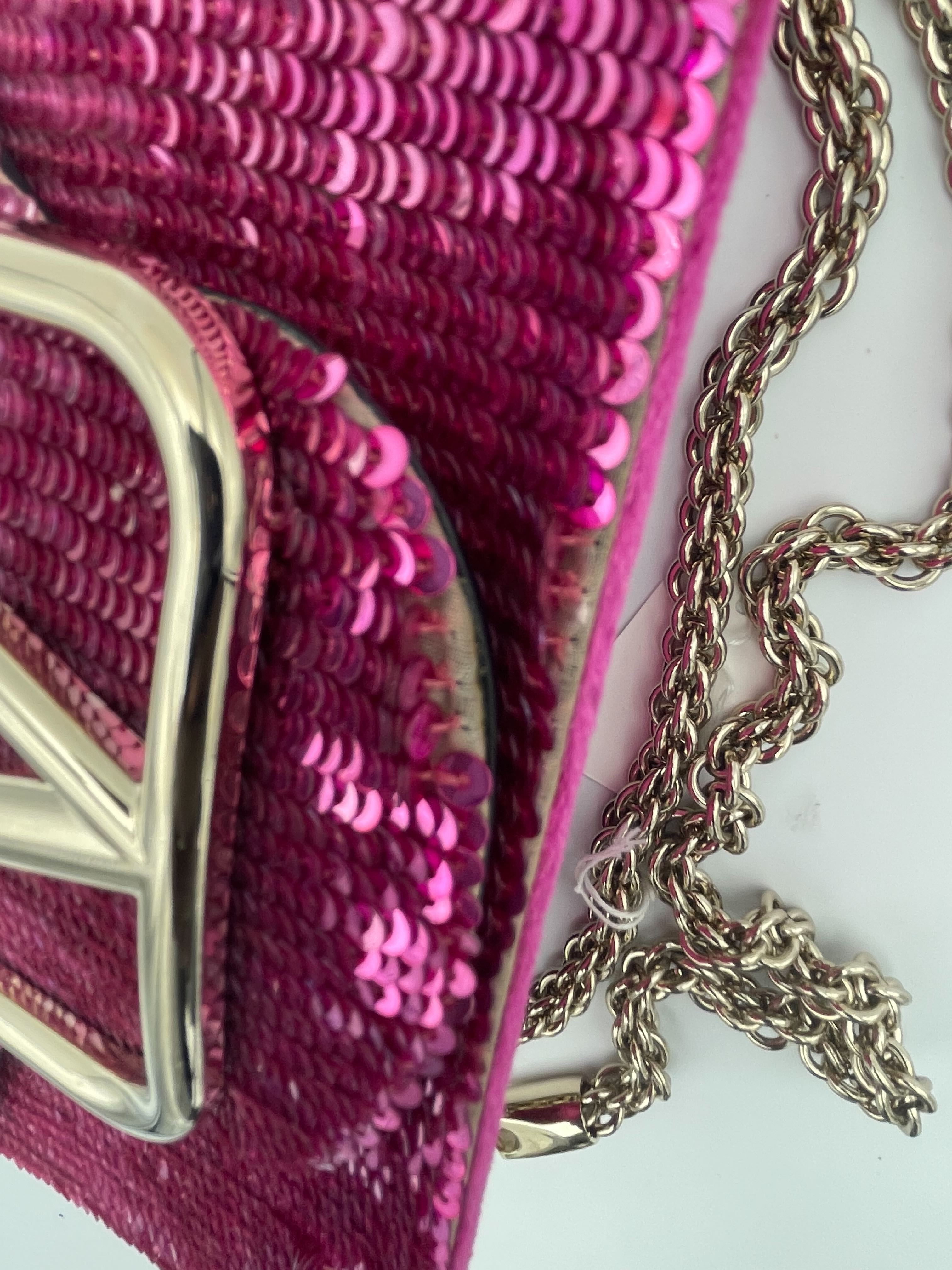 Valentino Garavani Rockstud Pouch Leather with Embossed Detail