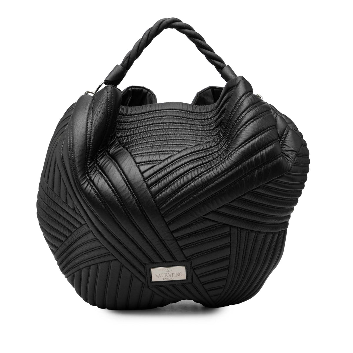 Leather Braided Stitch Hobo