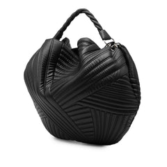 Leather Braided Stitch Hobo