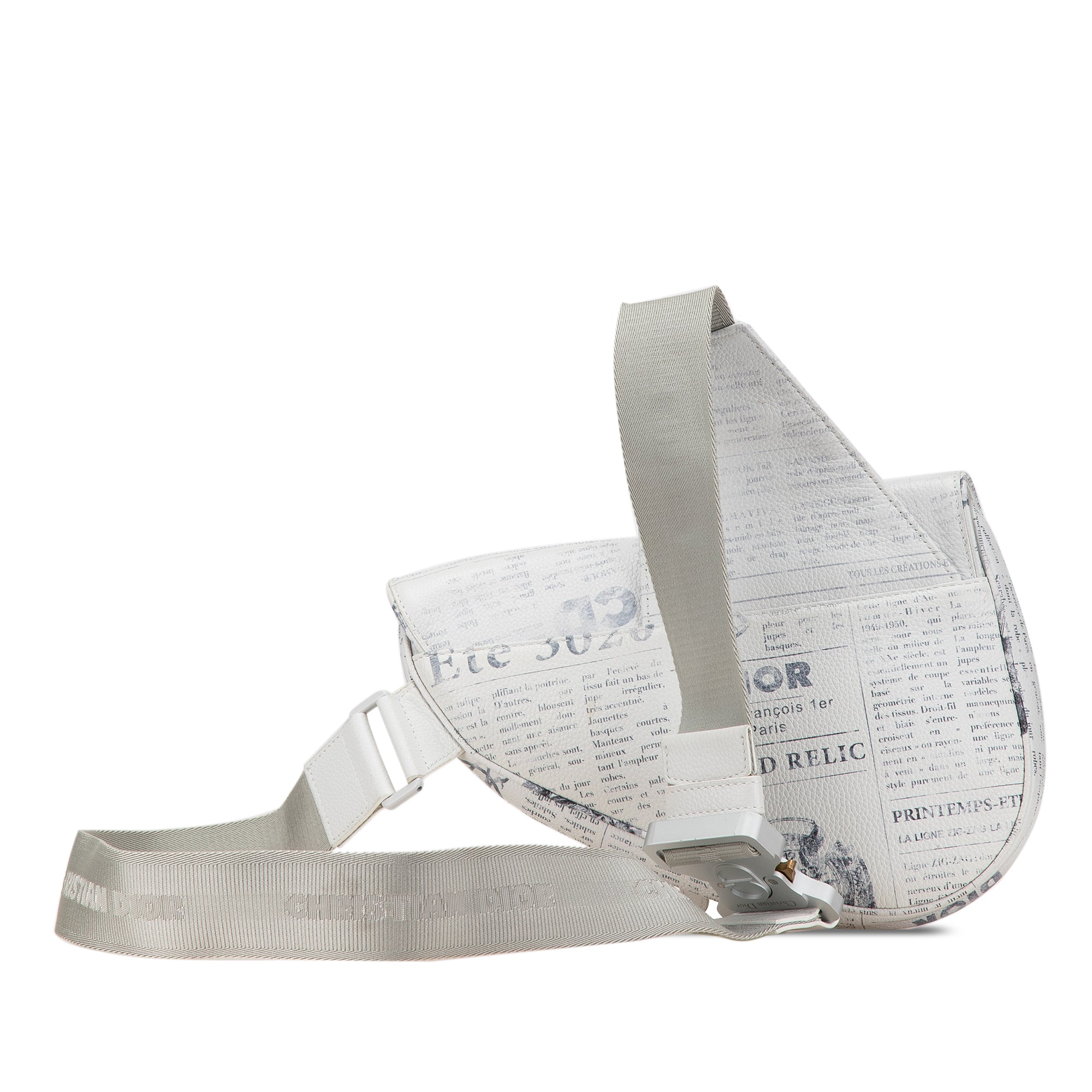 Daniel Arsham Newspaper Print Saddle Bag