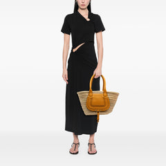 Medium Raffia Marcie Basket Tote