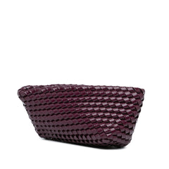 Nappa Intrecciato Slanted Clutch