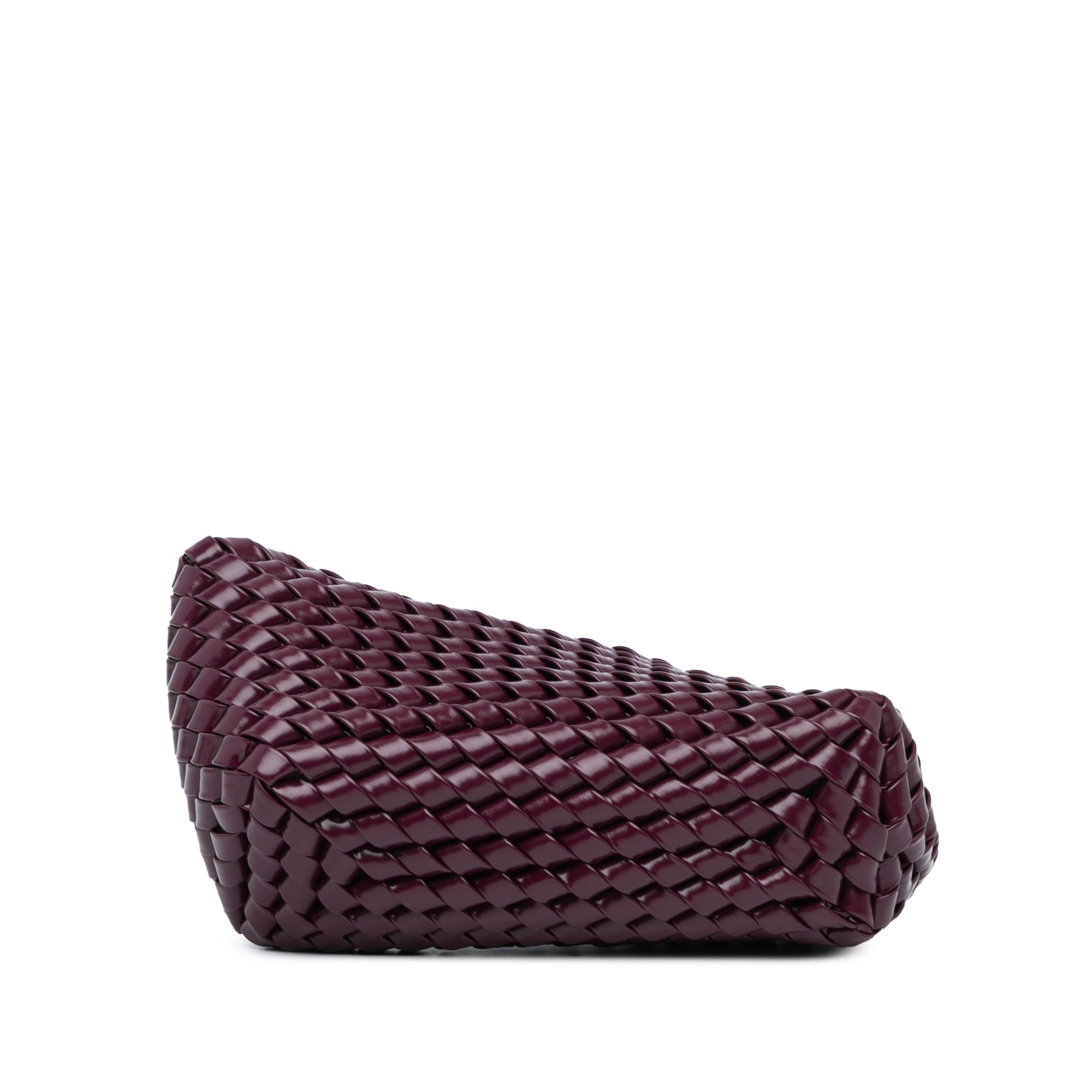 Nappa Intrecciato Slanted Clutch