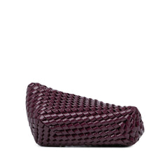 Nappa Intrecciato Slanted Clutch