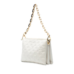 Monogram Embossed Puffy Lambskin Coussin PM