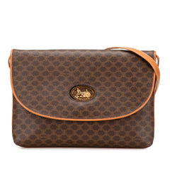 Macadam Coated Canvas Horse Carriage Crossbody