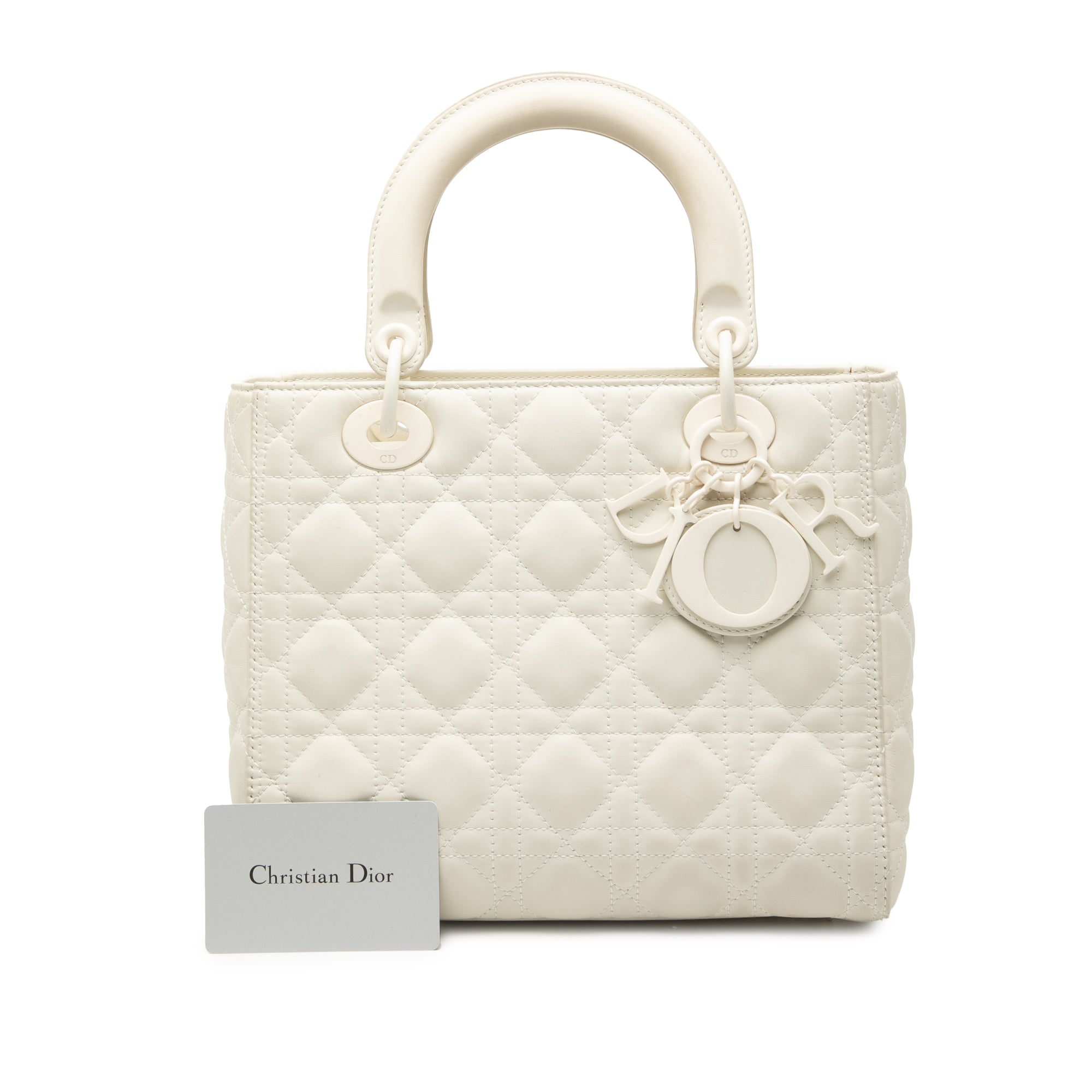 Medium Lambskin Cannage Lady Dior