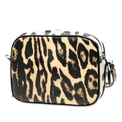 Leopard Printed Leather Camera Bag