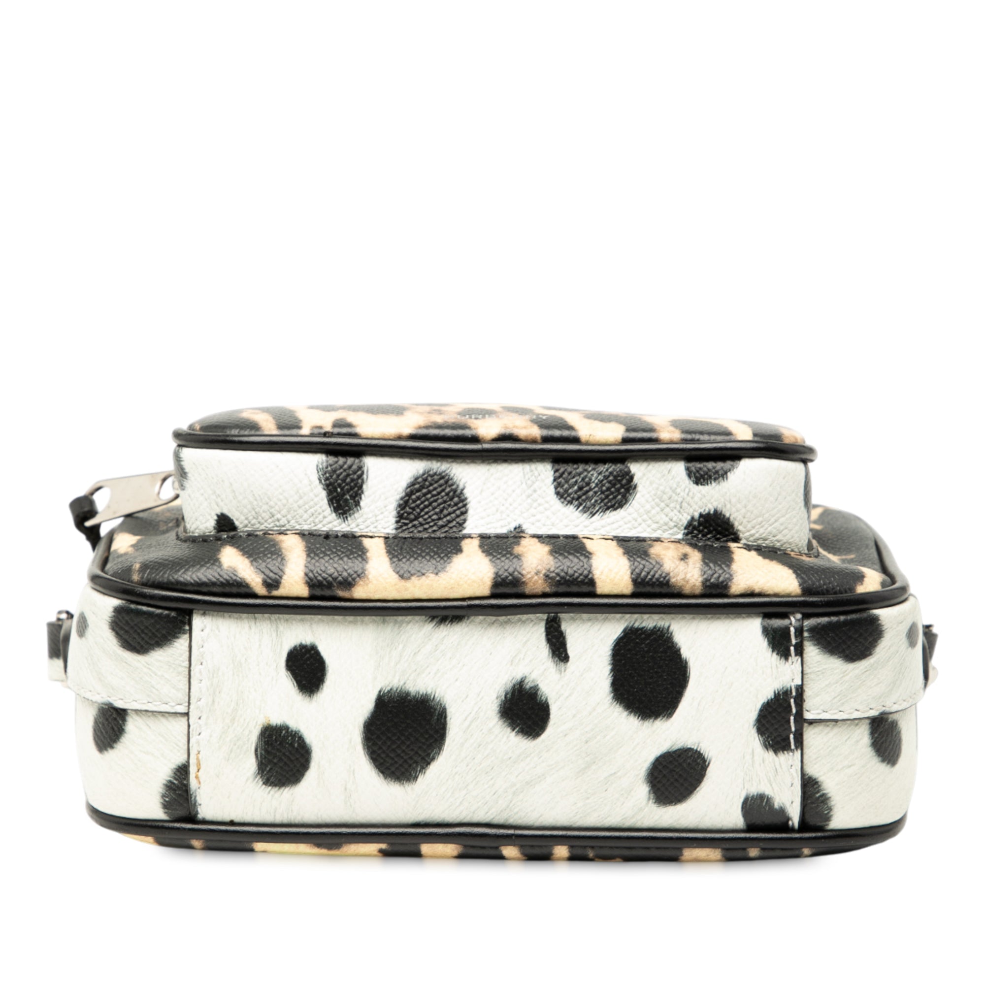 Leopard Printed Leather Camera Bag