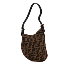 Zucca Canvas Oyster Leopard Print Ponyhair Hobo