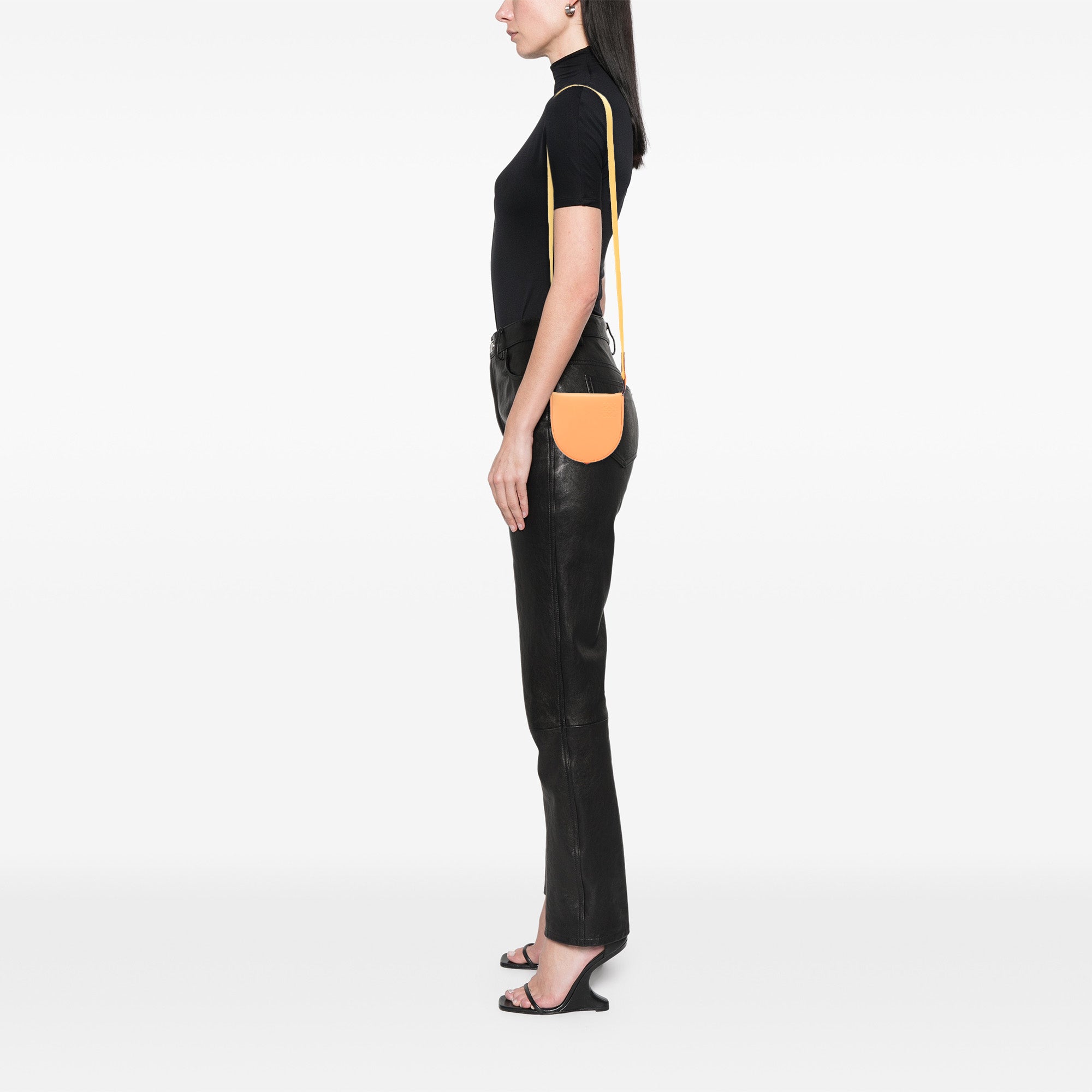 Small Soft Calfskin Heel Pouch