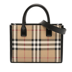 Mini House Check Coated Canvas Denny Tote