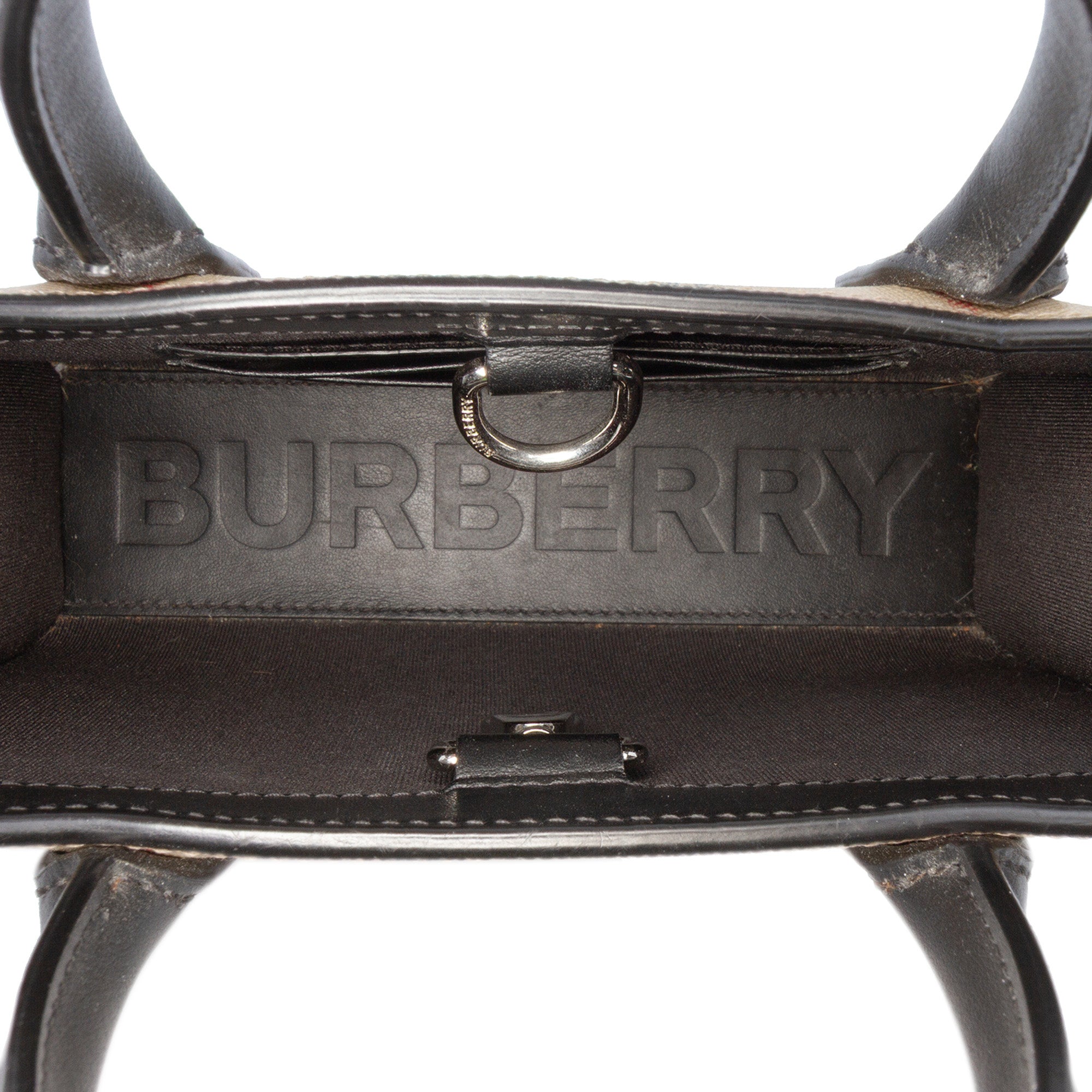 Mini House Check Coated Canvas Denny Tote