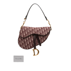 Oblique Canvas Saddle Bag
