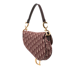 Oblique Canvas Saddle Bag