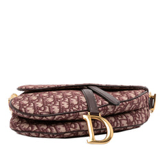 Oblique Canvas Saddle Bag