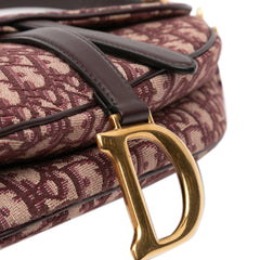 Oblique Canvas Saddle Bag