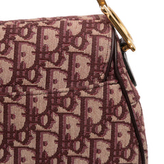 Oblique Canvas Saddle Bag