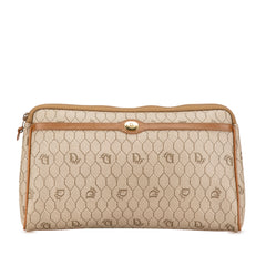 Honeycomb Coated Canvas Clutch