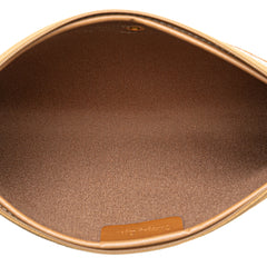 Honeycomb Coated Canvas Clutch