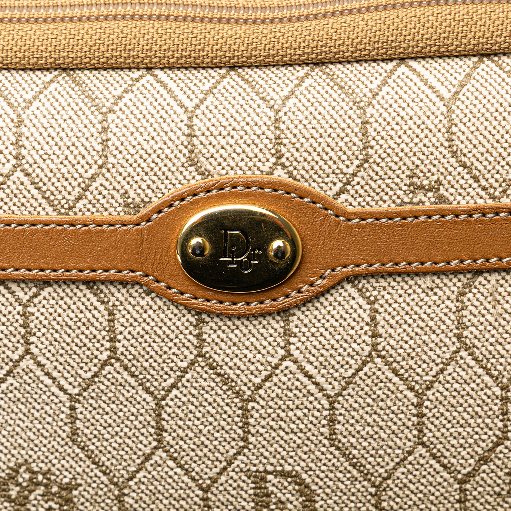 Honeycomb Coated Canvas Clutch
