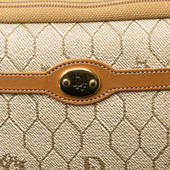 Honeycomb Coated Canvas Clutch